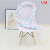 1M/2M/3M Baby Bumper Bed Braid Knot Pillow Cushion Bumper for Infant Bebe Crib Protector Cot Bumper Room Decor